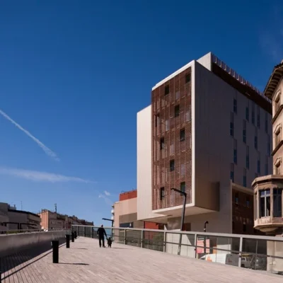 New construction of the DOLORS ALEU social and healthcare residence in Barcelona.